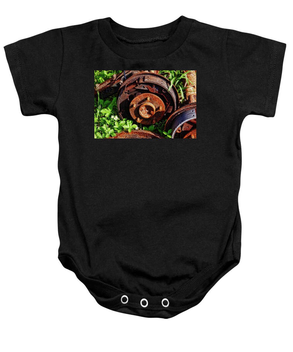 Rust Baby Onesie featuring the photograph Old and New by Tatiana Travelways