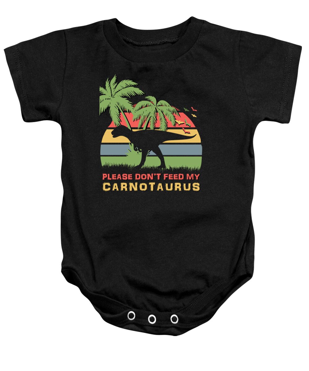 Please Baby Onesie featuring the digital art Please Dont feed my Carn by Filip Schpindel