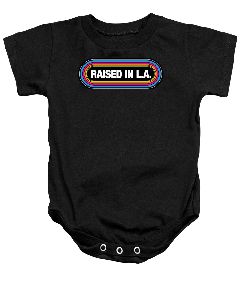 California Baby Onesie featuring the digital art Raised in LA Where Dreams and Entertainment by Lotus Leafal