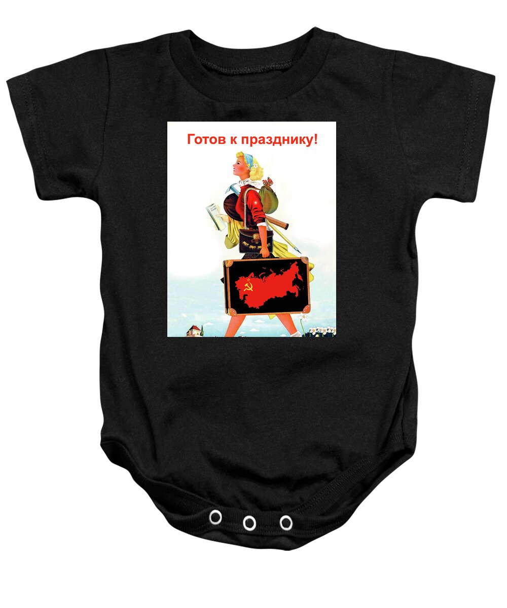 Holiday Baby Onesie featuring the digital art Ready for a Holiday by Long Shot