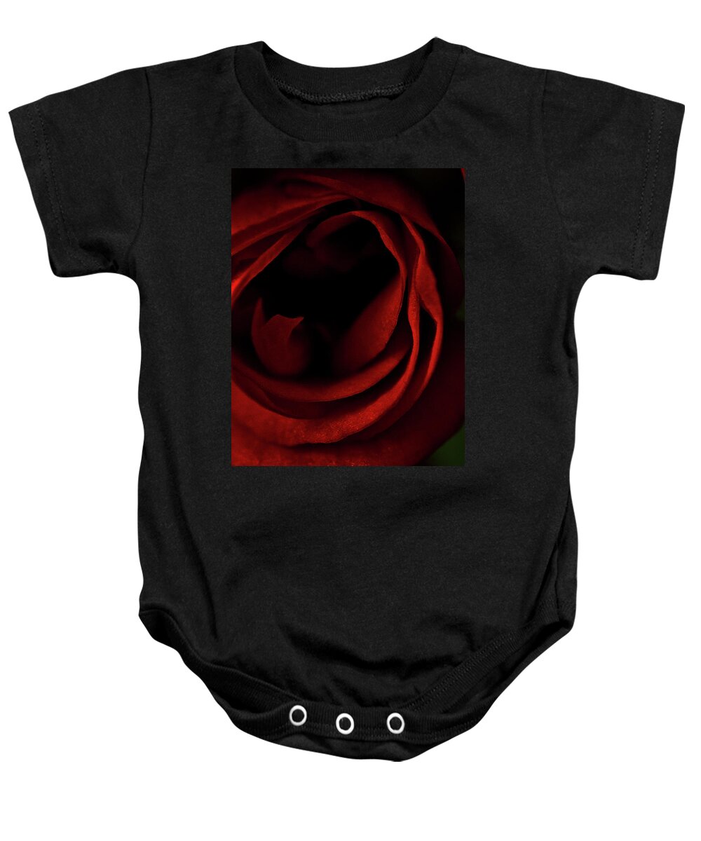 Red Rose Baby Onesie featuring the photograph Red rose #1 by Al Fio Bonina