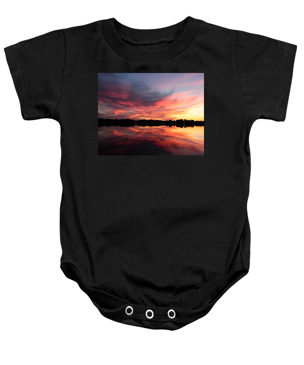 Landscape Baby Onesie featuring the photograph Reflections by Mary Walchuck