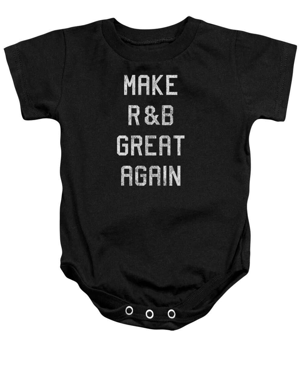 Musicians Baby Onesie featuring the digital art Retro Make RB Great Again by Flippin Sweet Gear