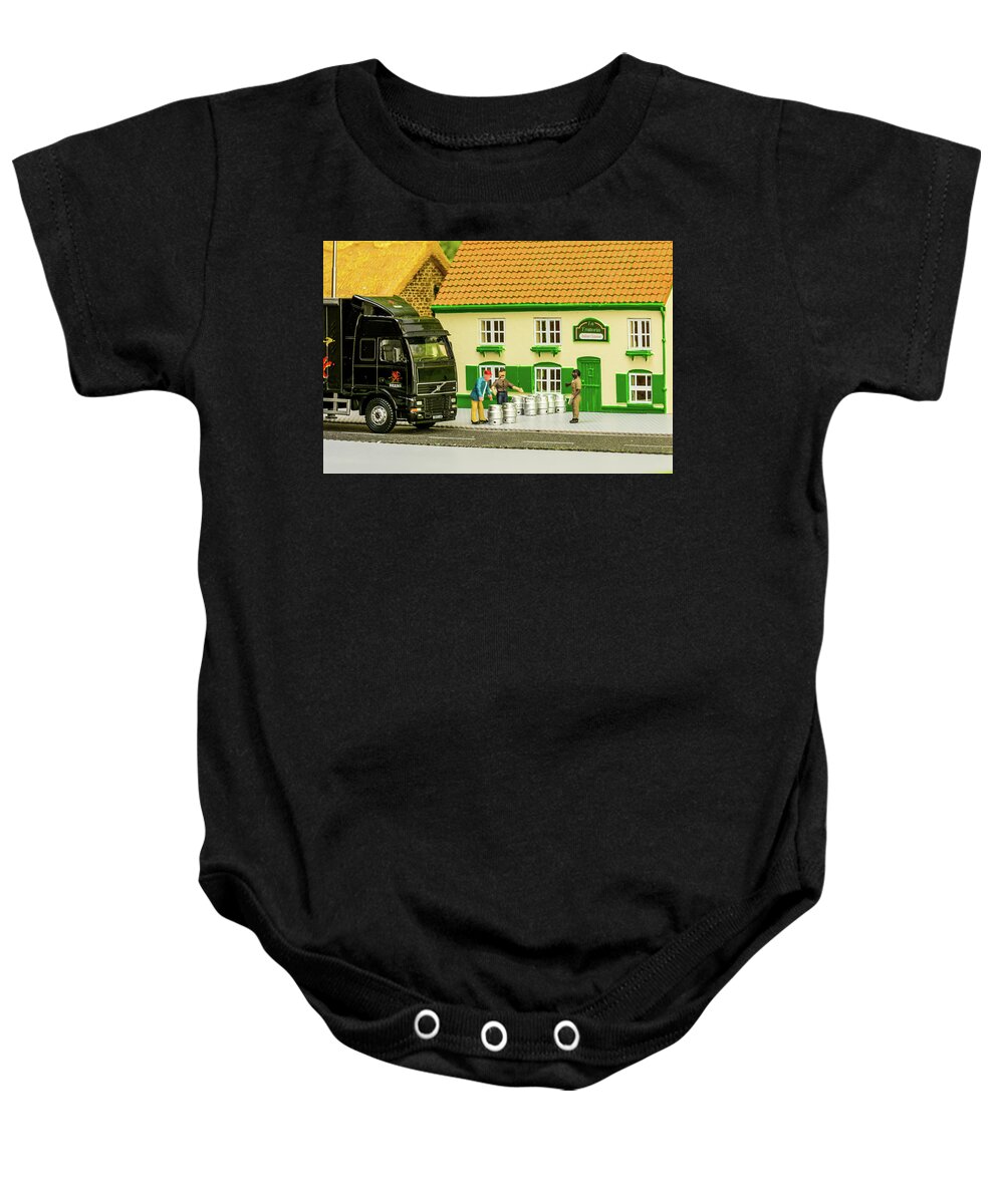 Dray Lorry Baby Onesie featuring the photograph Roll Out The Barrel 2 by Steve Purnell