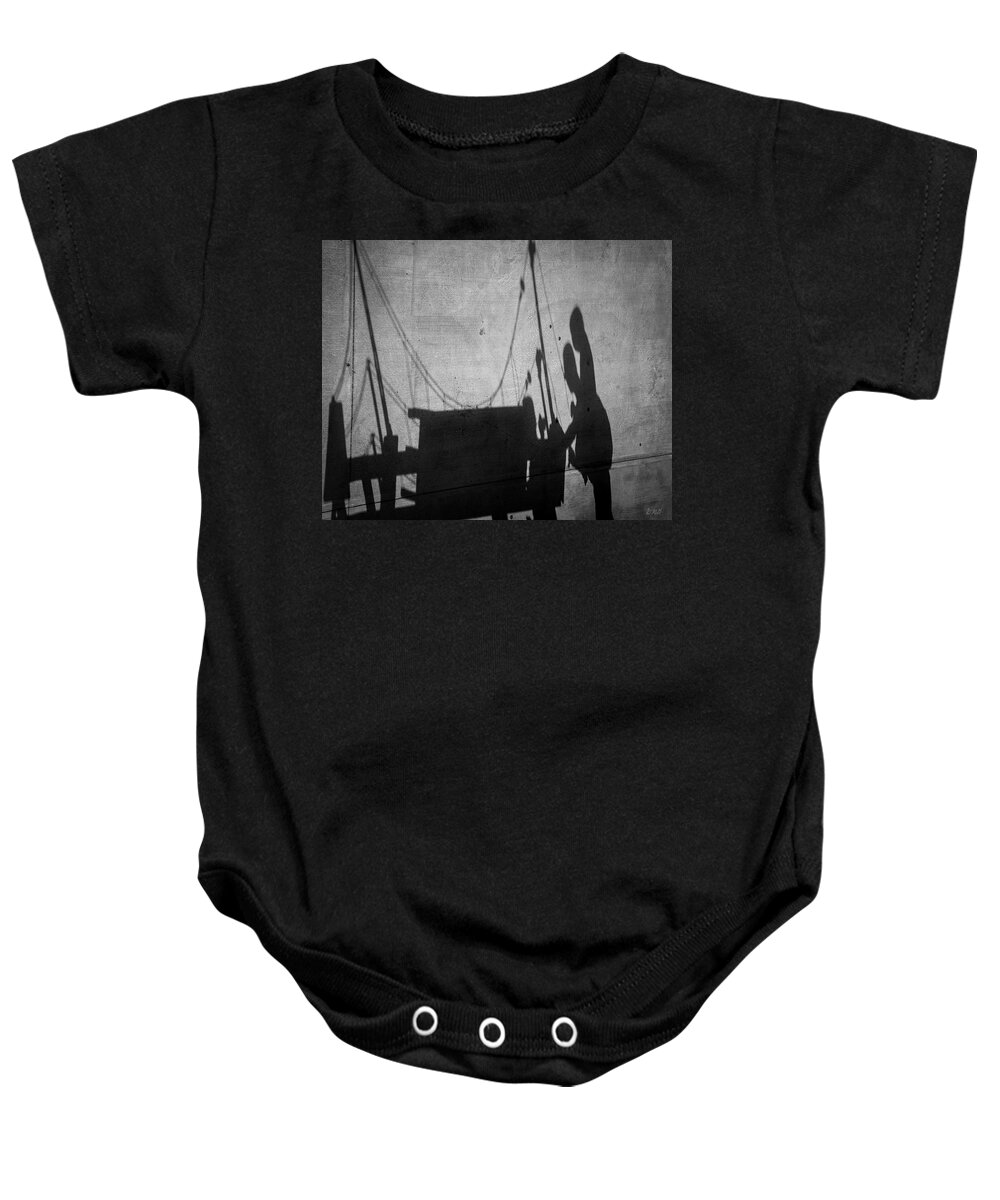 Abstract Baby Onesie featuring the photograph San Francisco VII BW by David Gordon