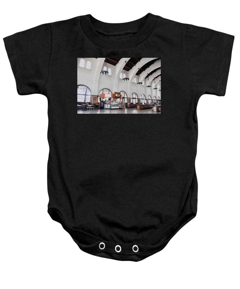 Santa Fe Depot Baby Onesie featuring the photograph Santa Fe Depot San Diego Terminal by Kyle Hanson