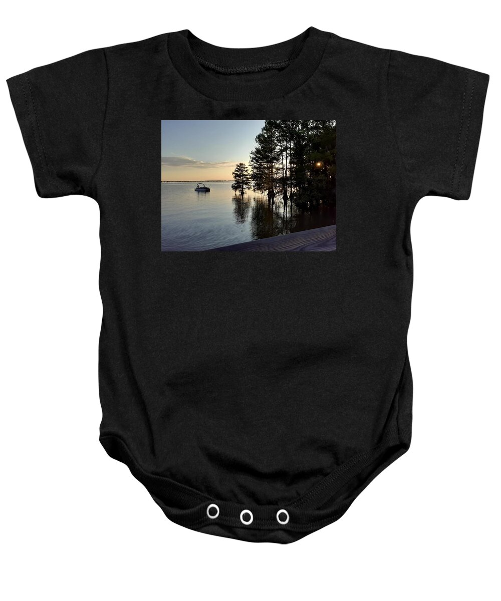 Sunset Baby Onesie featuring the photograph Santee Sunrise by Victor Thomason