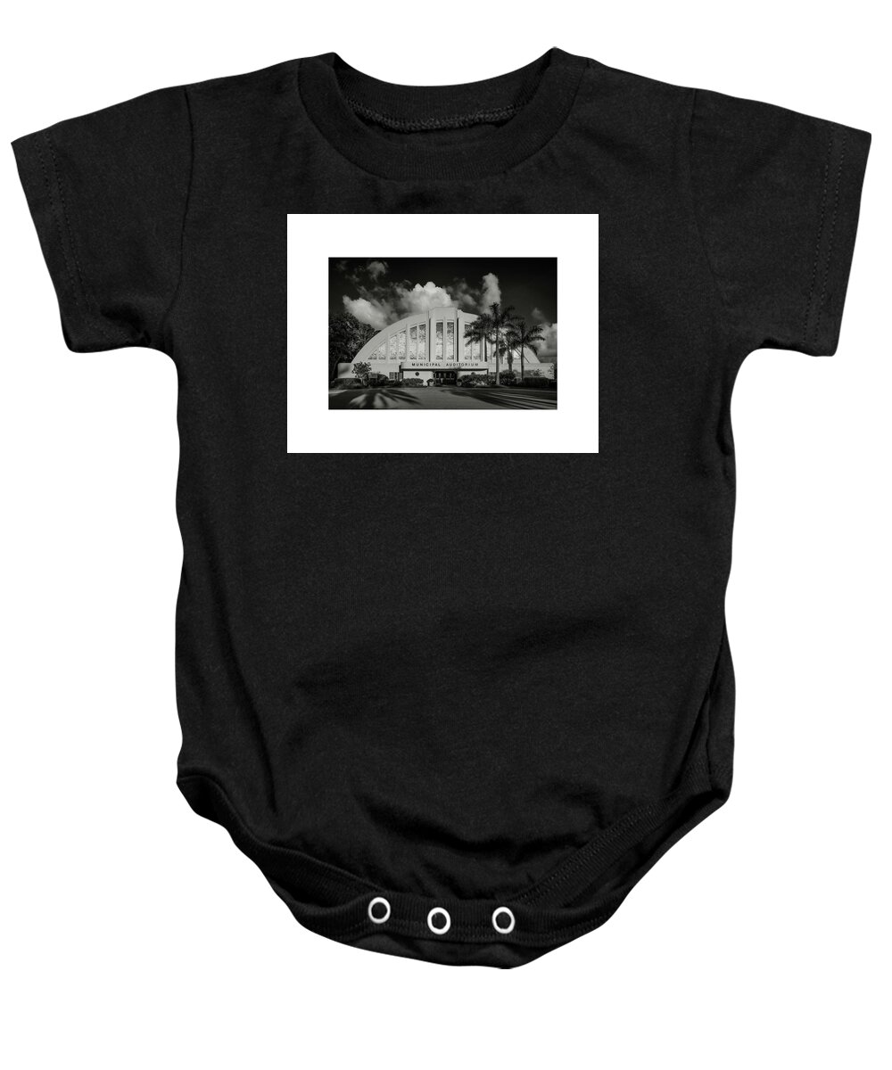 Black&white Baby Onesie featuring the photograph Sarasota Florida by ARTtography by David Bruce Kawchak