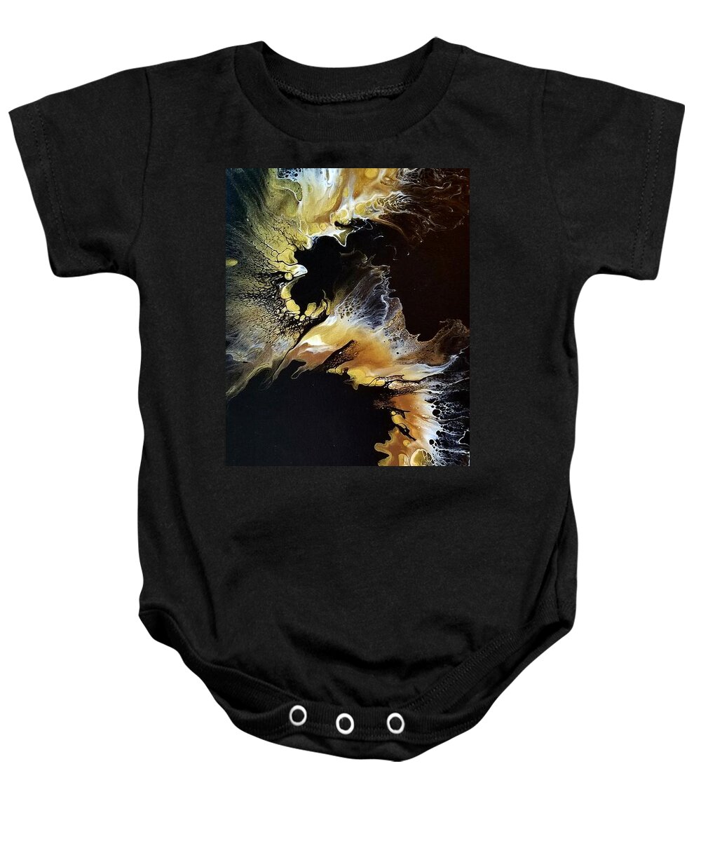 Abstract Baby Onesie featuring the painting Soaring by Sue Goldberg