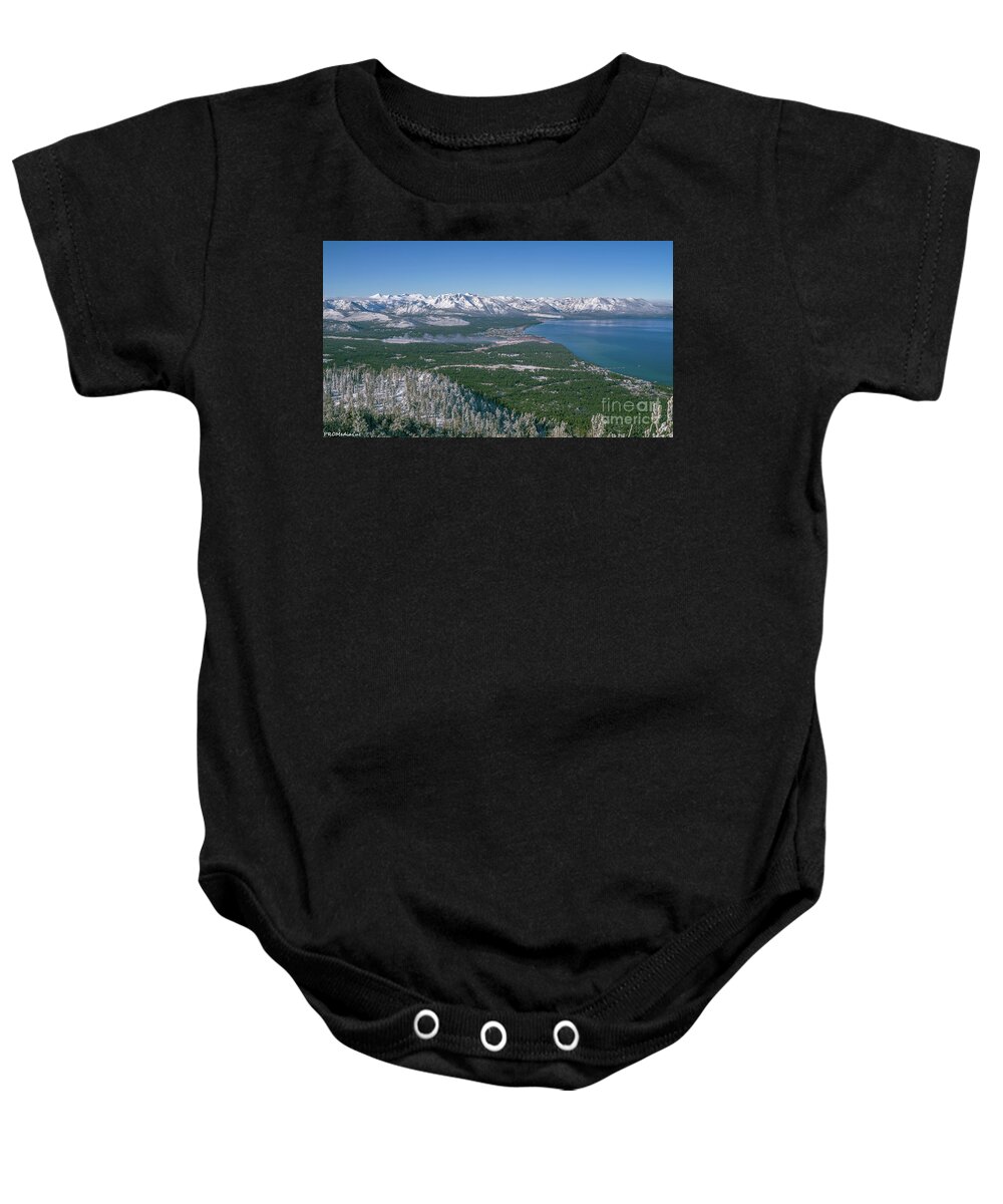 City Of South Lake Tahoe Baby Onesie featuring the photograph South Lake Tahoe, El Dorado National Forest, California, U. S. A. by PROMedias US