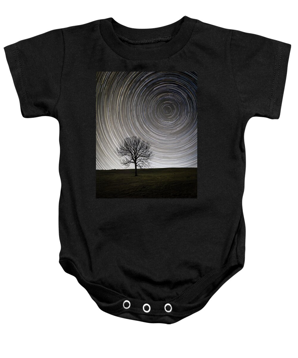 Startrail Baby Onesie featuring the photograph Southern Beauty by Ari Rex