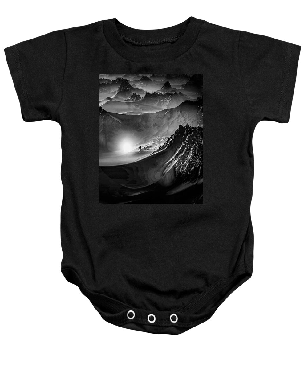Fine Art Baby Onesie featuring the photograph Stealing The Moon by Sofie Conte