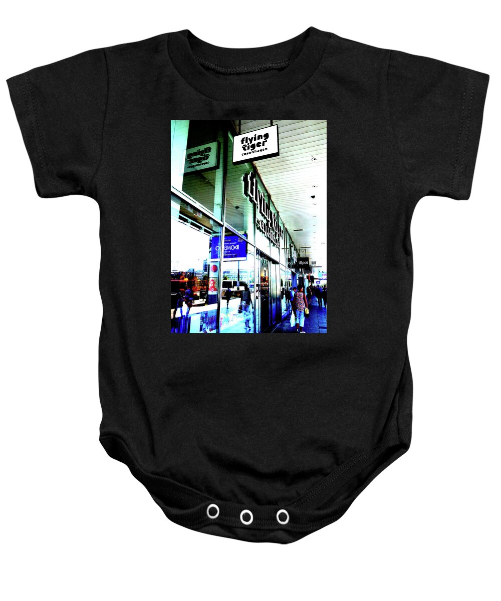 Store Baby Onesie featuring the photograph Store At Centre Of Warsaw, Poland by John Siest