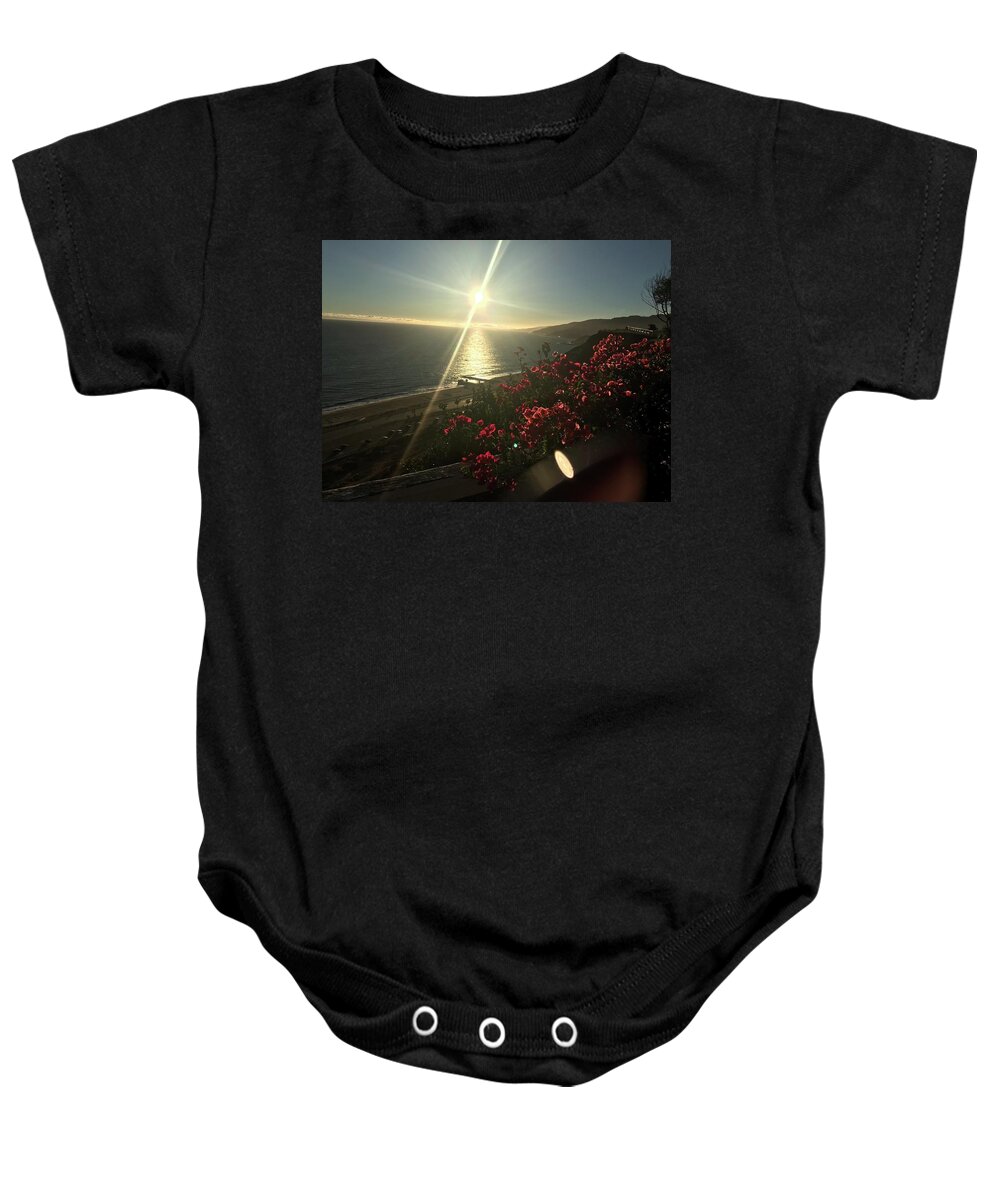 Photography Baby Onesie featuring the photograph Sunset In Malibu by Lisa White