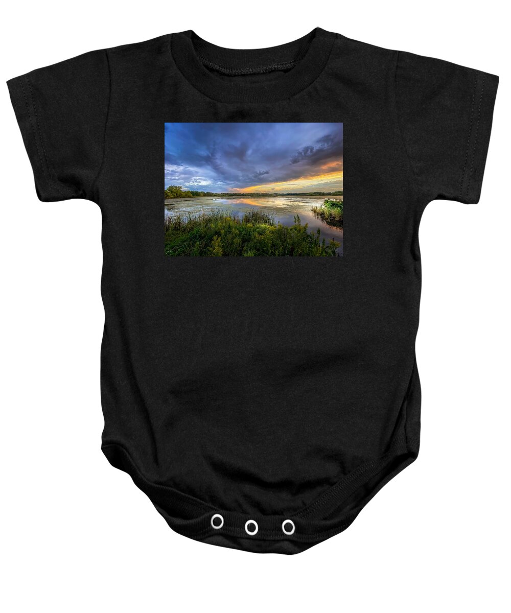 Sunset Baby Onesie featuring the photograph Take My Breath Away by Susan Rydberg