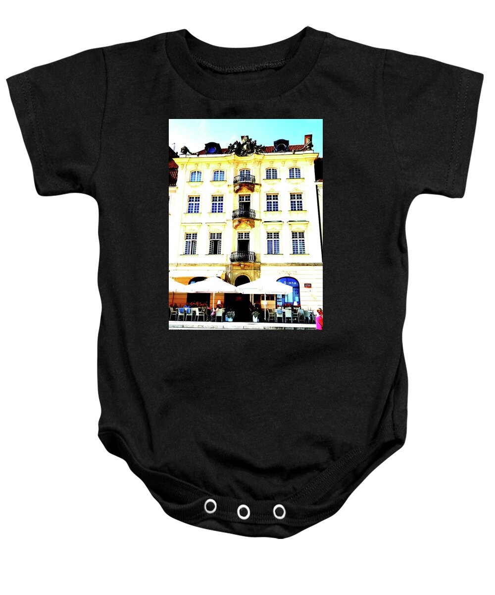 Tenement Baby Onesie featuring the photograph Tenement In Old Town In Warsaw, Poland by John Siest