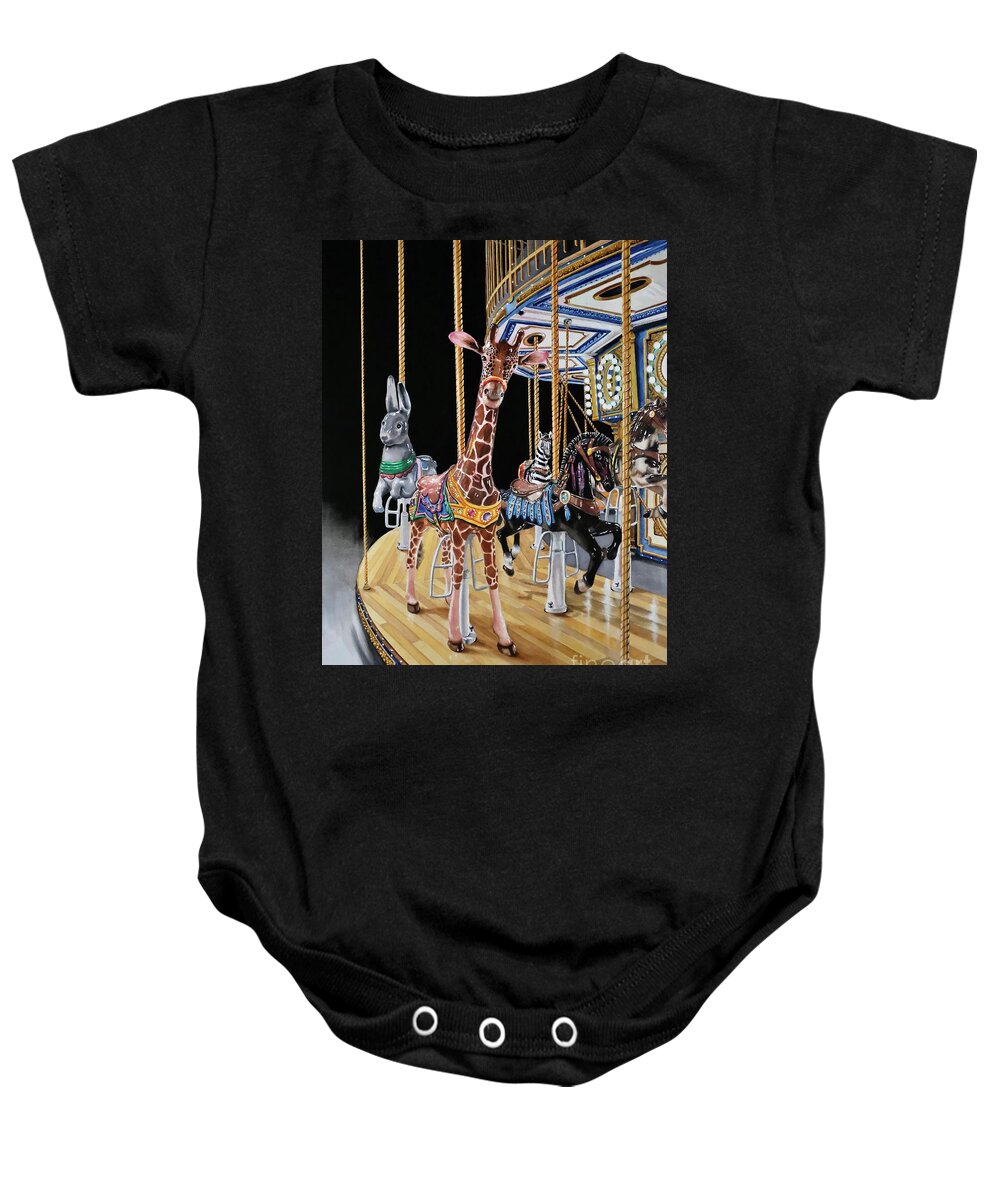 Watercolor Baby Onesie featuring the painting The Adeline 2 by Jeanette Ferguson