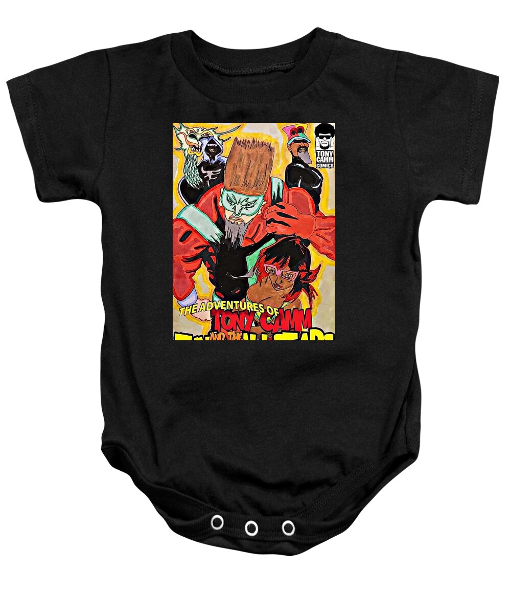  Baby Onesie featuring the drawing The Ash Man Cometh by Tony Camm