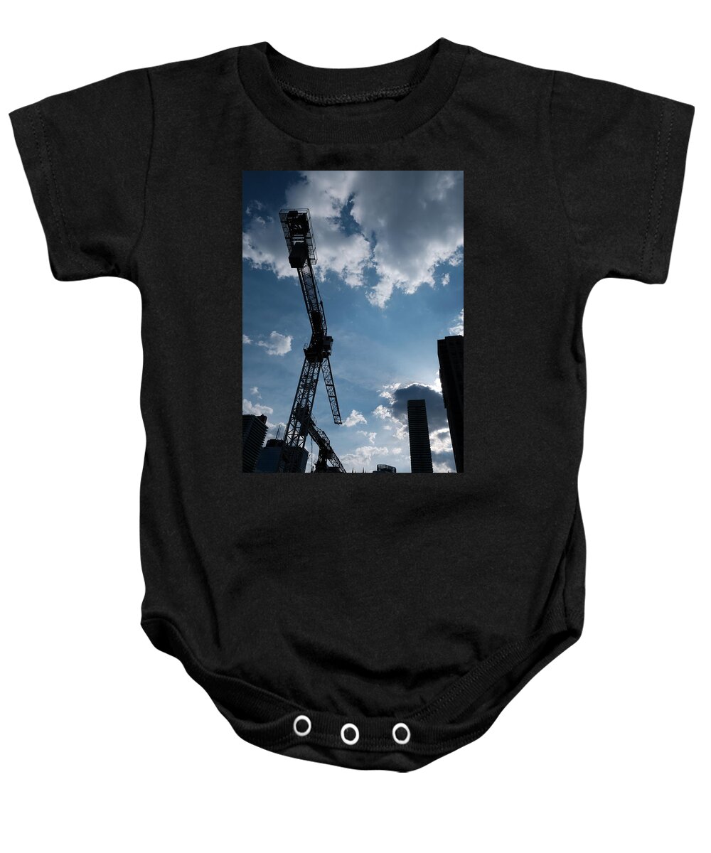 Sky Baby Onesie featuring the photograph The Future Looks The Same by Kreddible Trout