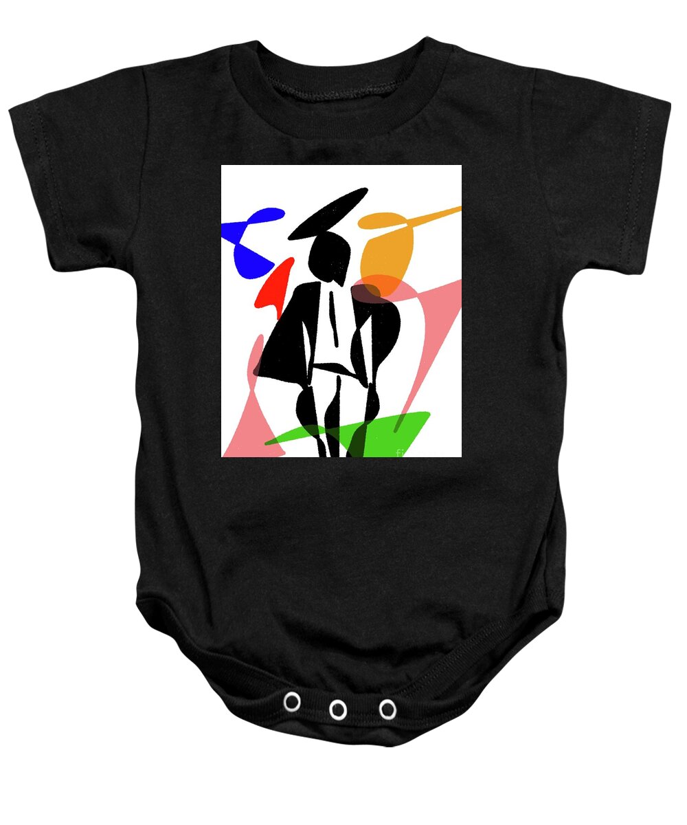  Baby Onesie featuring the painting The Graduate by Oriel Ceballos