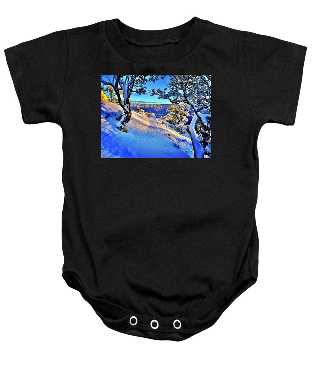 Landscape Baby Onesie featuring the photograph The Path To Glory by Kevyn Bashore