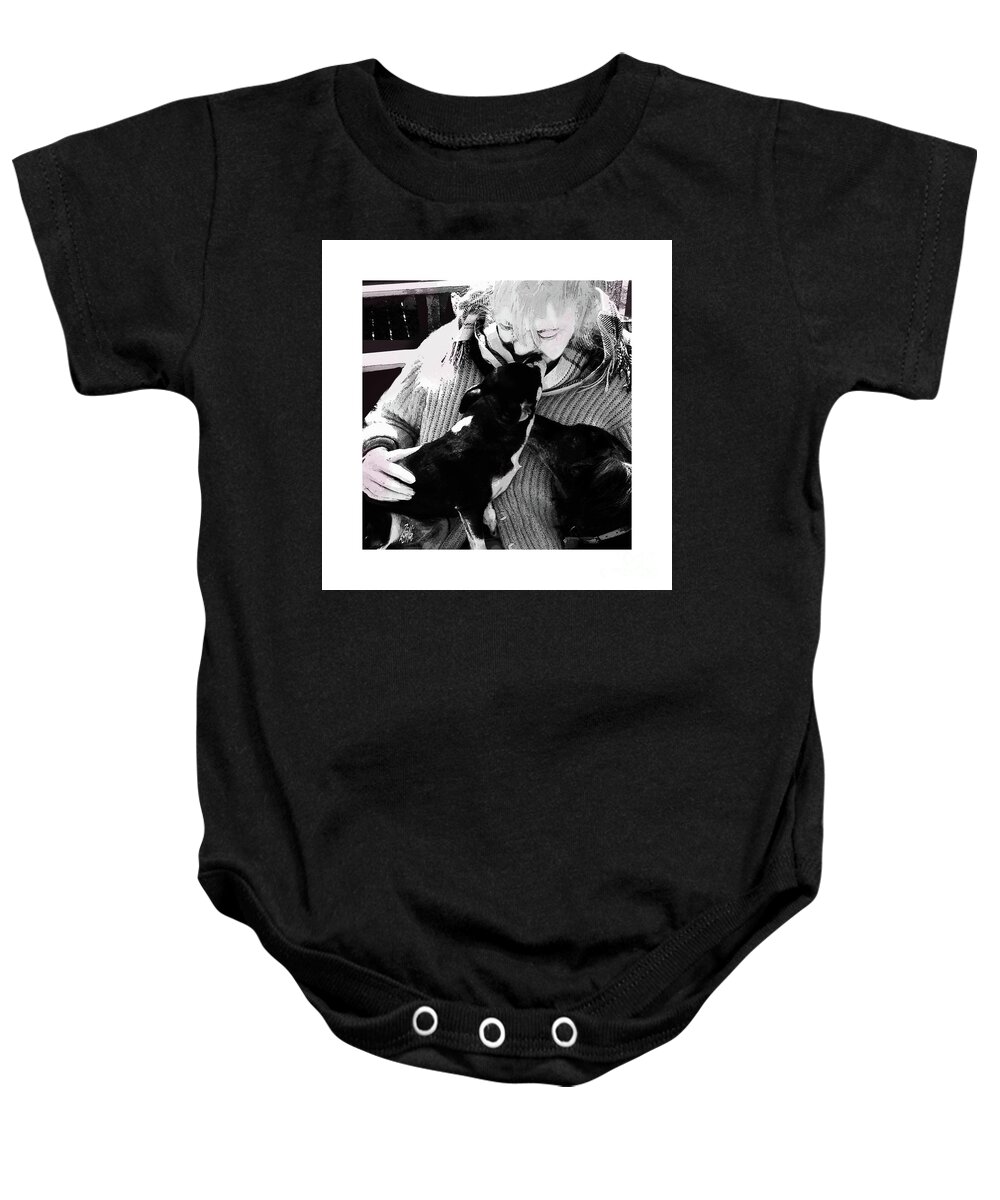 Photo-painting Baby Onesie featuring the digital art The Rescued by Zsanan Studio