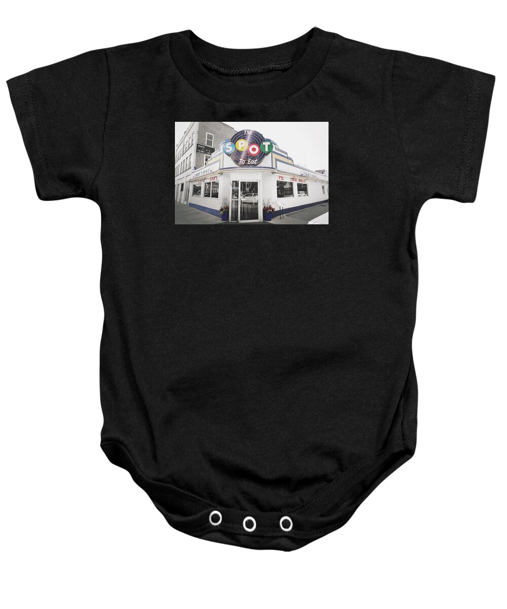 The Spot Baby Onesie featuring the photograph The Spot by Natasha Marco
