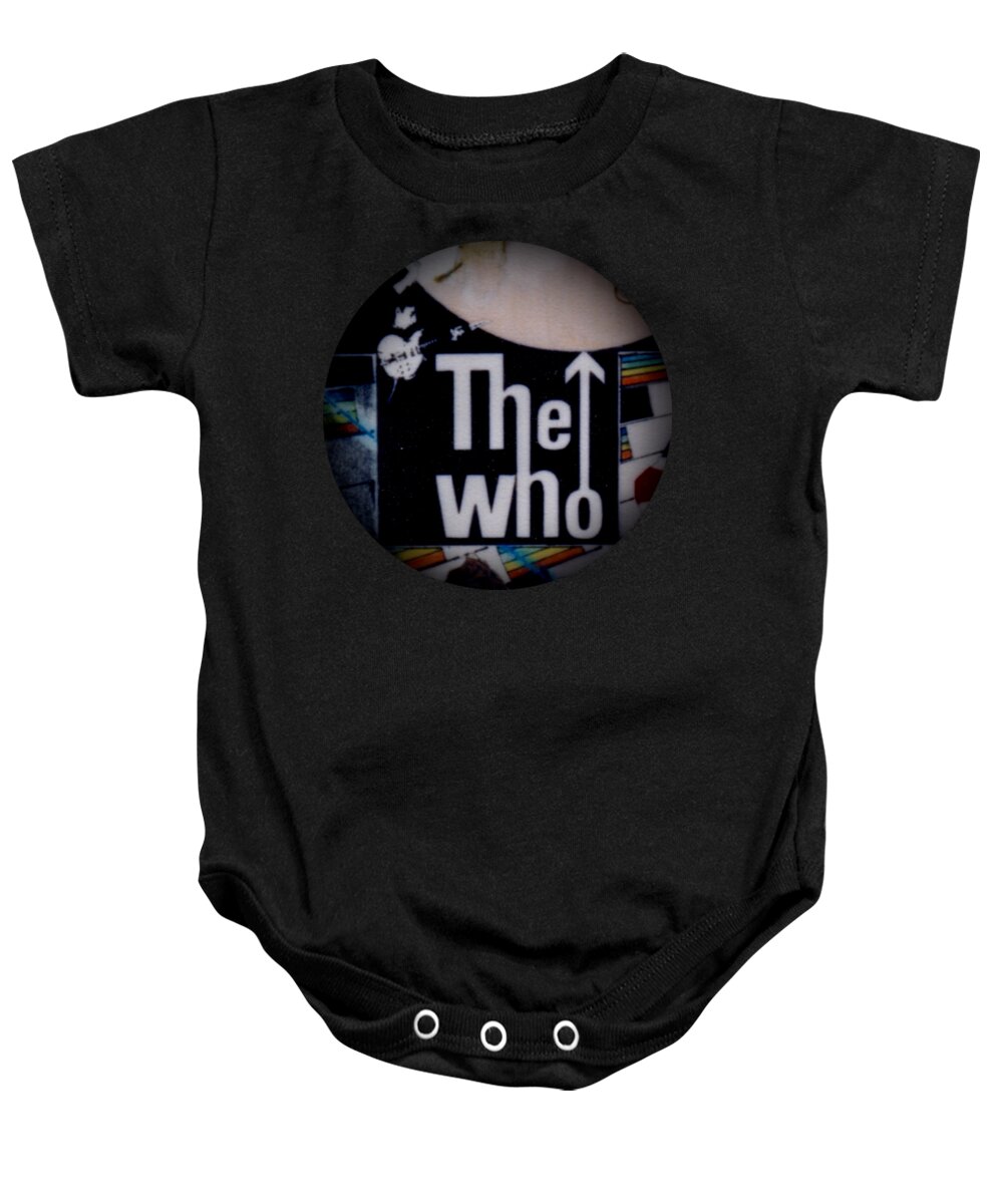 The Who Baby Onesie featuring the drawing The Who - 1960s Poster - detail by Sean Connolly