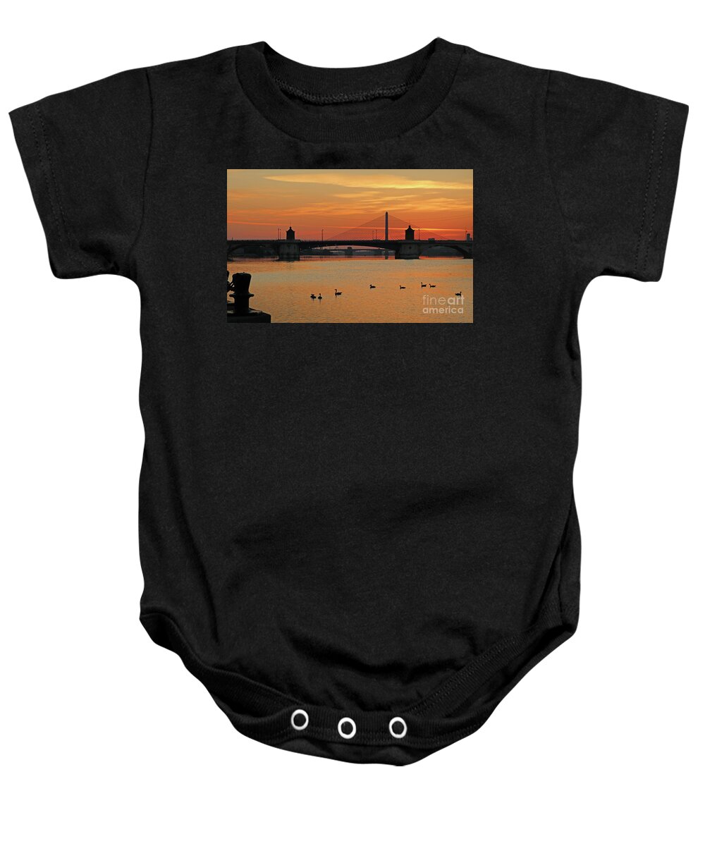 Sunrise Baby Onesie featuring the photograph Toledo Sunrise July 3rd 2020 8714 by Jack Schultz