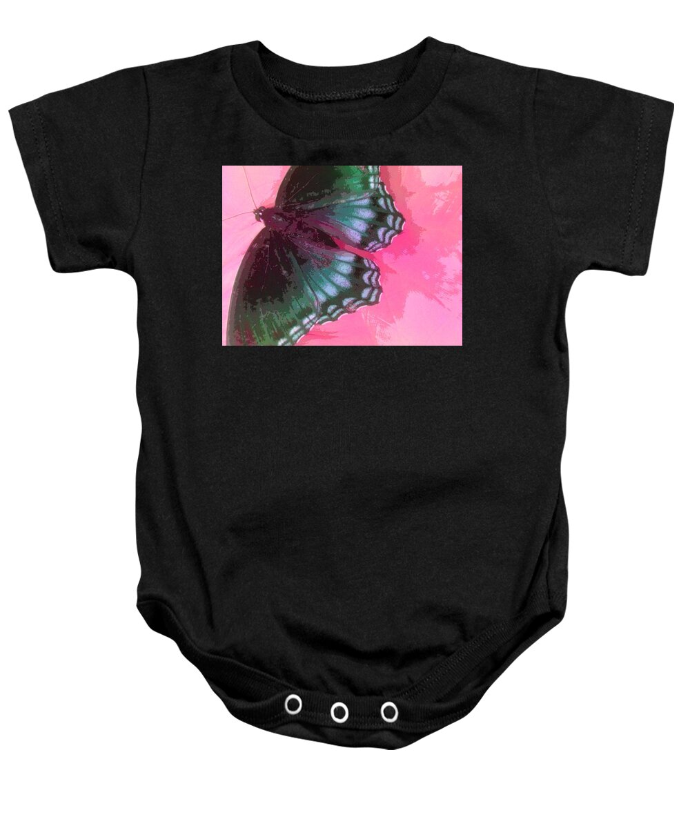 Butterfly Baby Onesie featuring the photograph Tranquil Power by Andy Rhodes