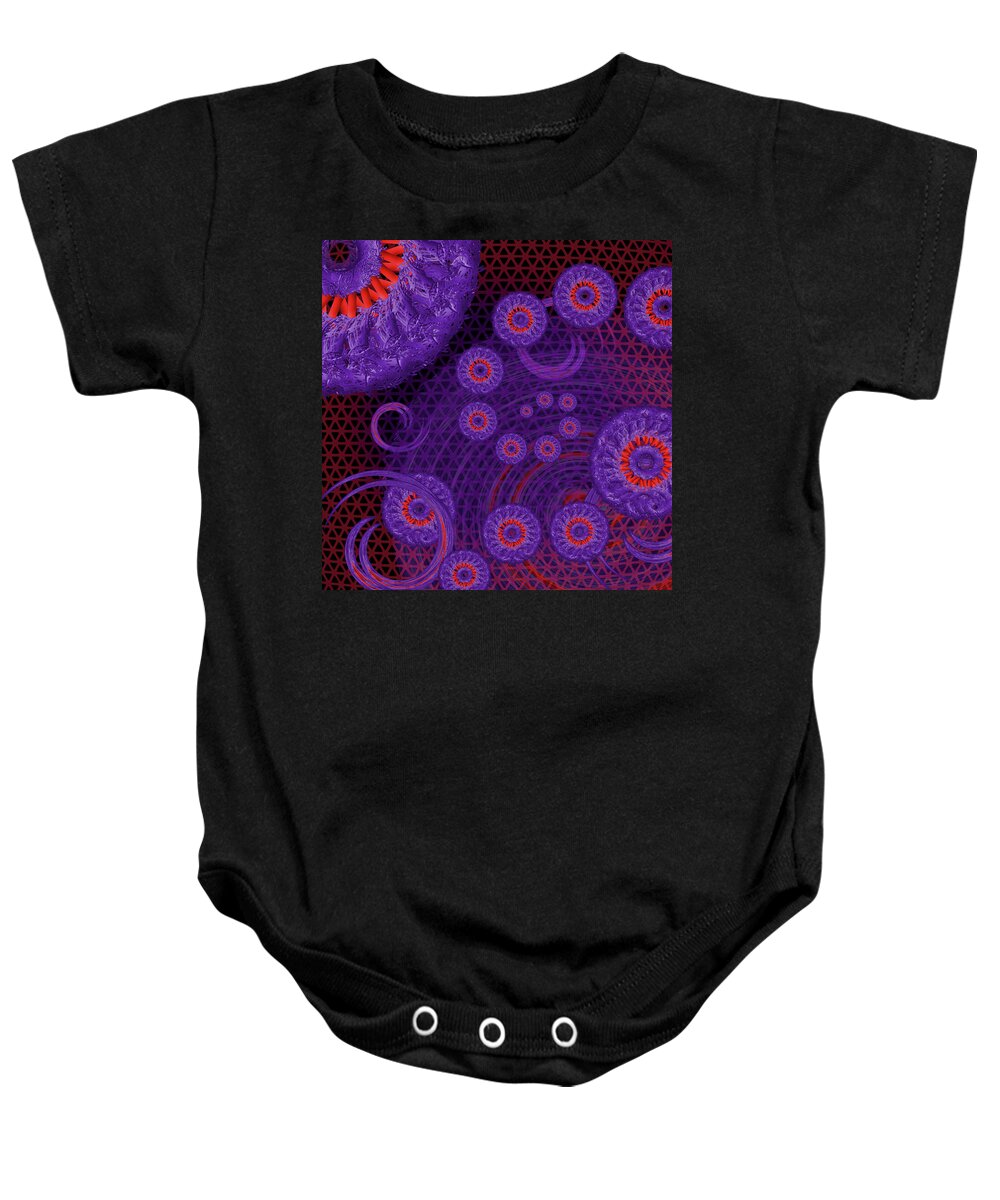 Trinityfield Baby Onesie featuring the digital art Trinity Field by Vicky Edgerly