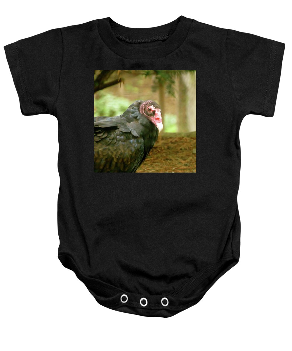 Bird Baby Onesie featuring the photograph Turkey Vulture by Azthet Photography