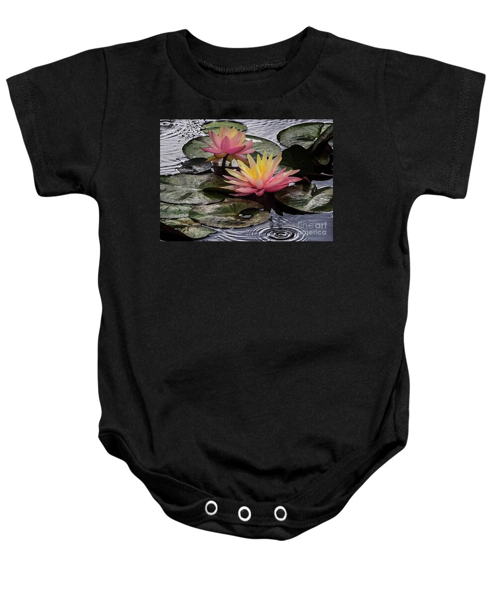 Flowers Baby Onesie featuring the photograph Water Lily by Neala McCarten