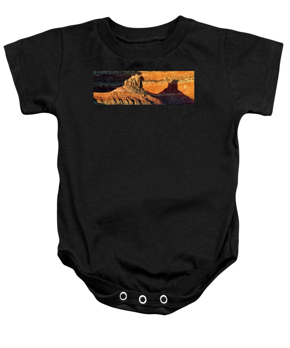 Capitol Reef Baby Onesie featuring the photograph Waterpocket Fold - Capitol Reef Nat'l Park by Larey McDaniel