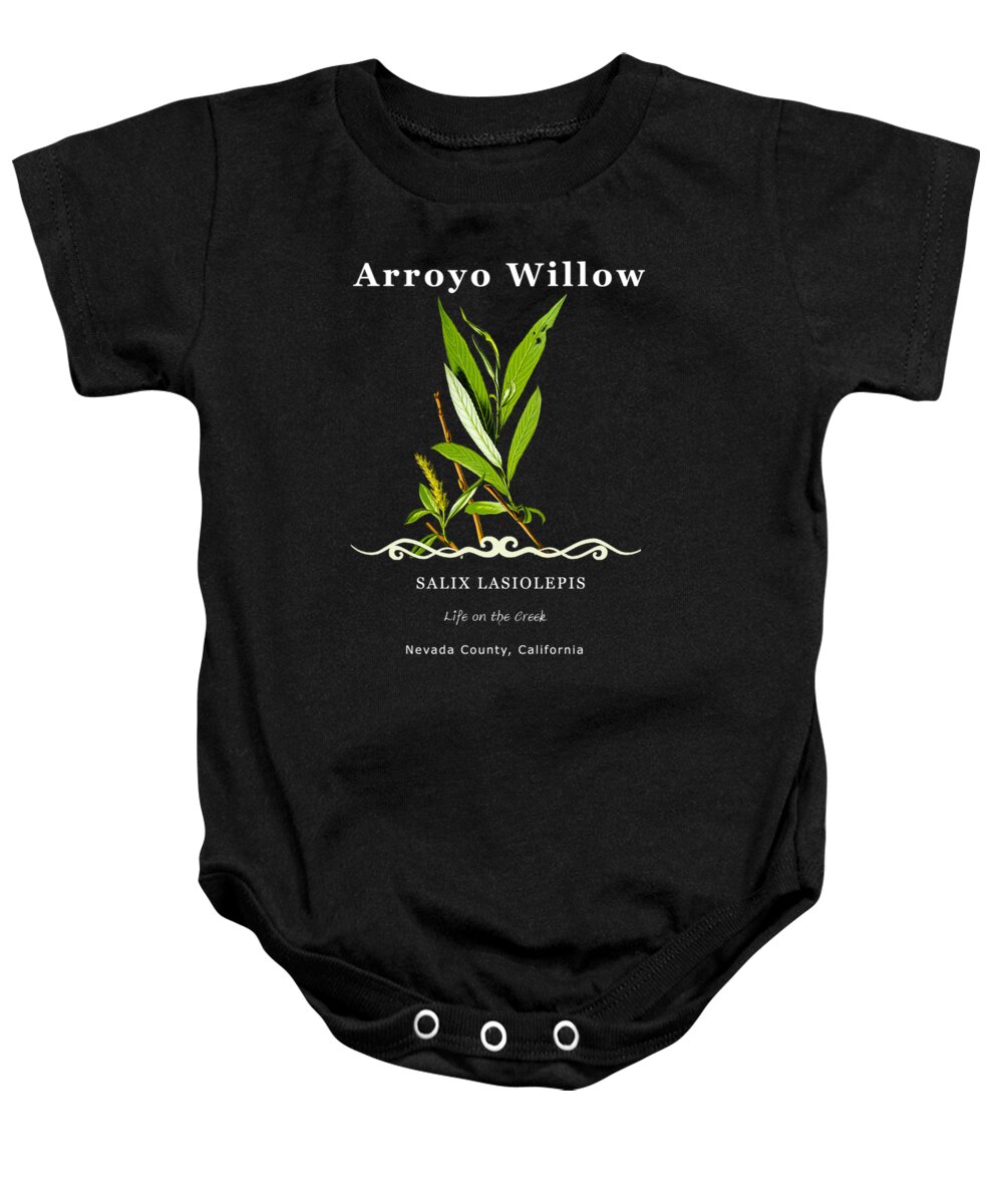 Arroyo Willow Baby Onesie featuring the digital art Willow by Lisa Redfern