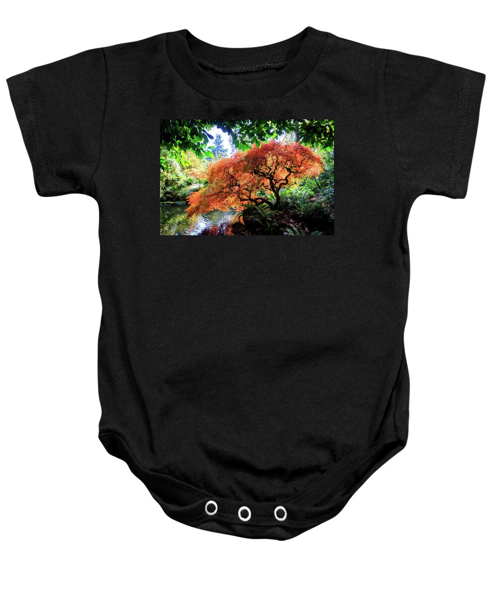 Kubota Garden Baby Onesie featuring the photograph Willowy by Phyllis McDaniel