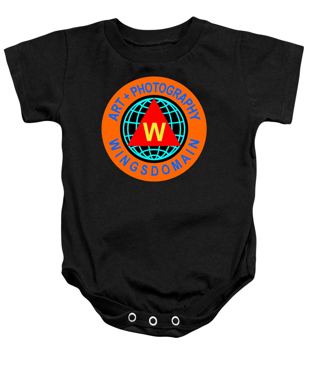 Baby Onesie featuring the photograph Wingsdomain Logo 2 by Wingsdomain Art and Photography