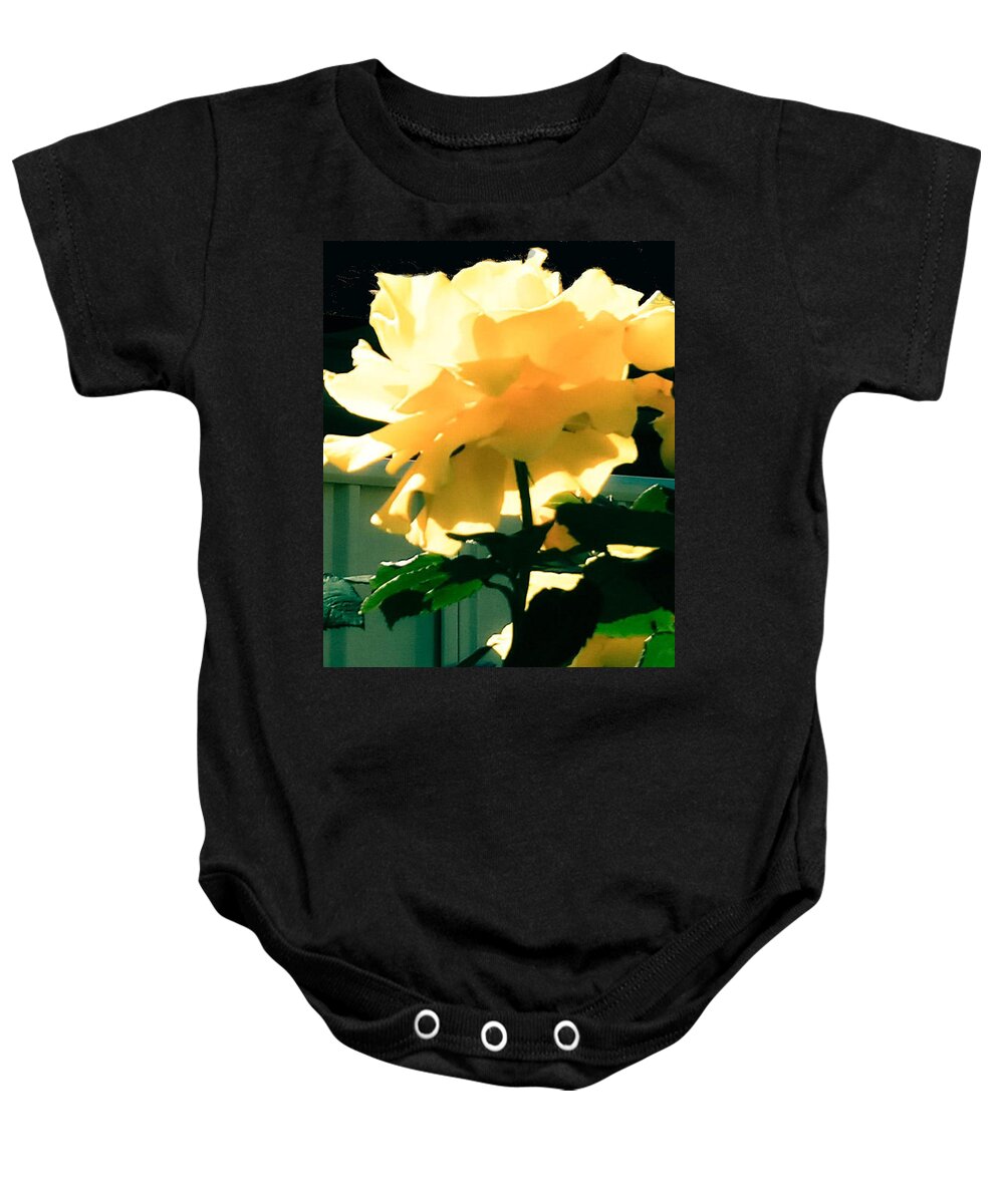 Digital Photography Baby Onesie featuring the photograph Wish Flower of Translucent Yellow by Asok Mukhopadhyay