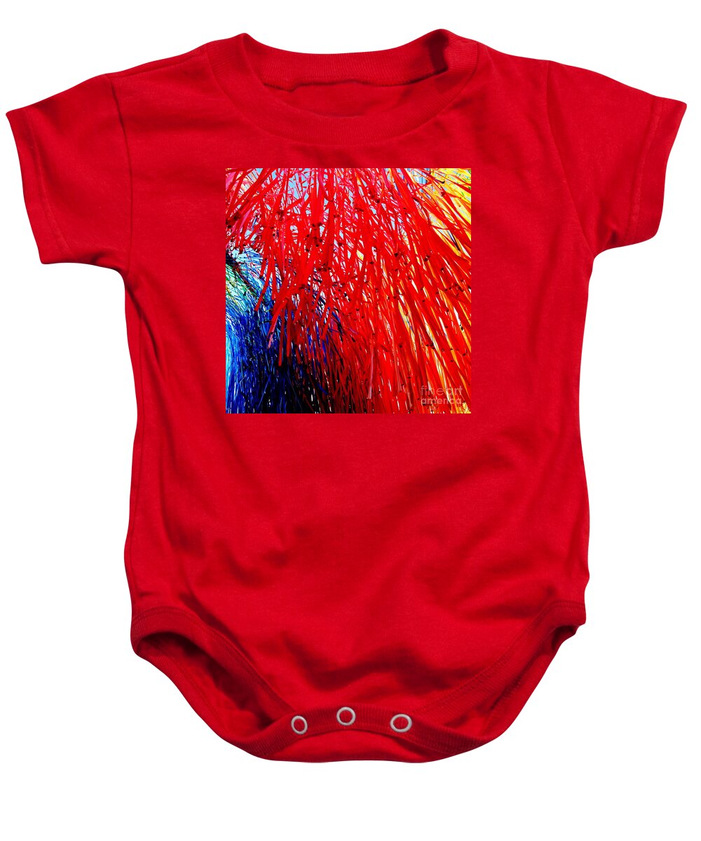 Holiday Card Baby Onesie featuring the photograph Holiday Spirit by Jacqueline M Lewis