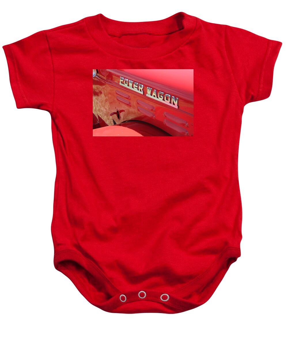 Dodge Baby Onesie featuring the photograph Power Wagon #2 by David S Reynolds
