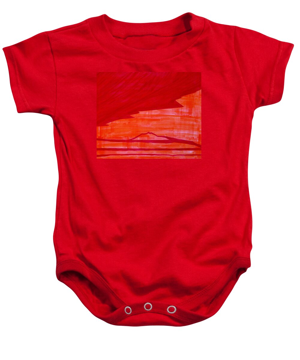 Painting Baby Onesie featuring the painting Tres Orejas original painting #1 by Sol Luckman