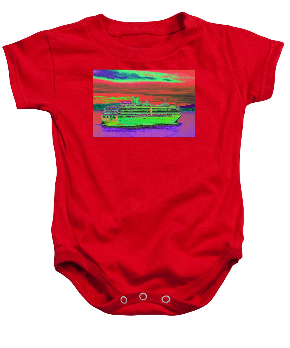 Holland America Baby Onesie featuring the photograph A More Colorful HAL by Richard Henne