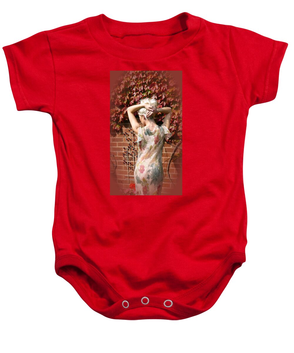  Baby Onesie featuring the photograph An Autumn Bottom by Asa Jones