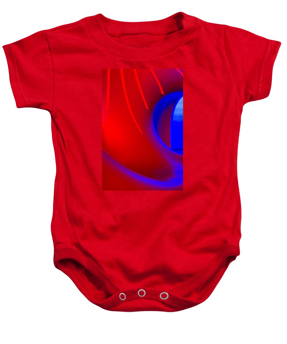 Abstract Baby Onesie featuring the photograph Bending the light 4 by Christie Kowalski