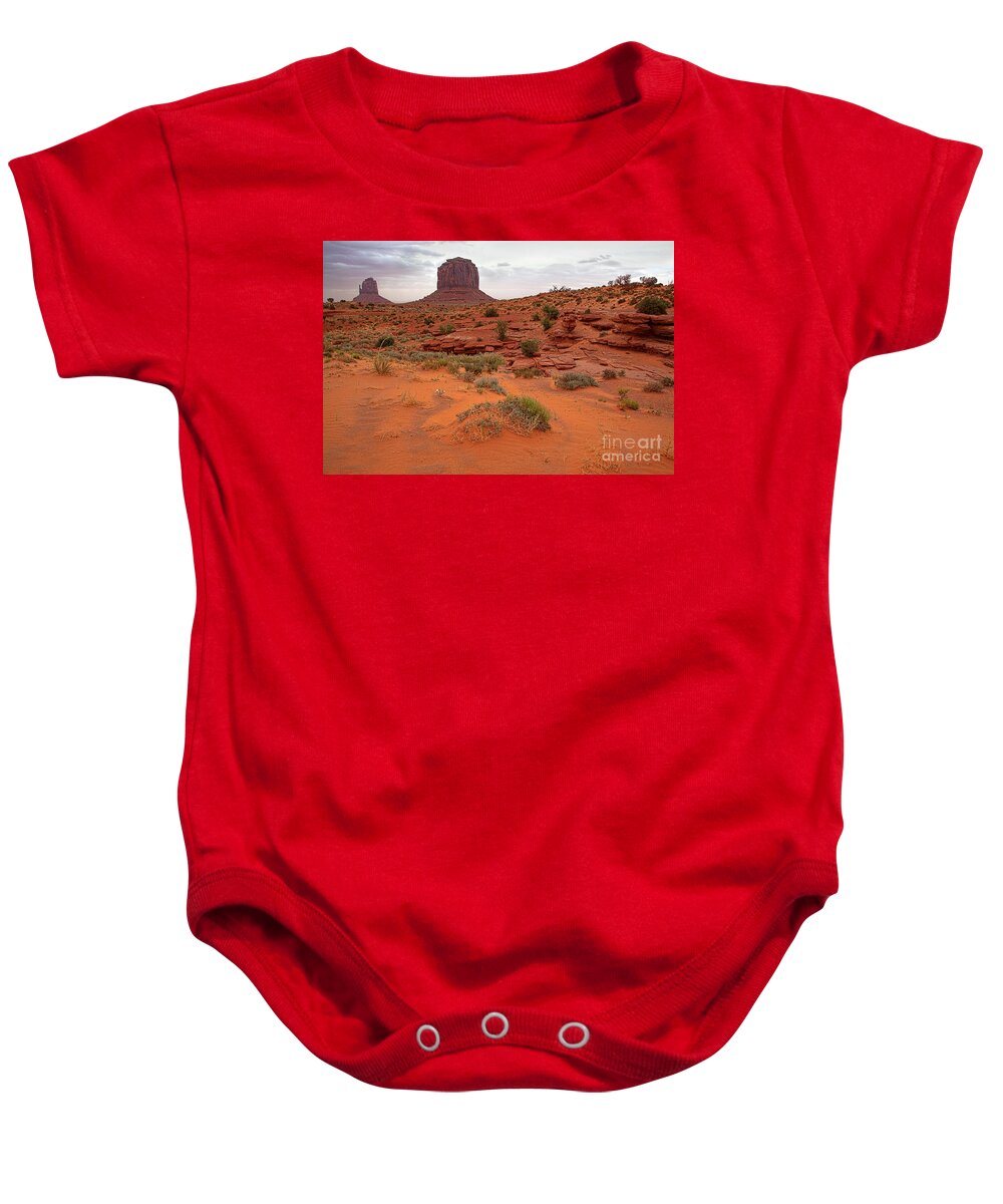 Utah Baby Onesie featuring the photograph Dry Wash by Jim Garrison