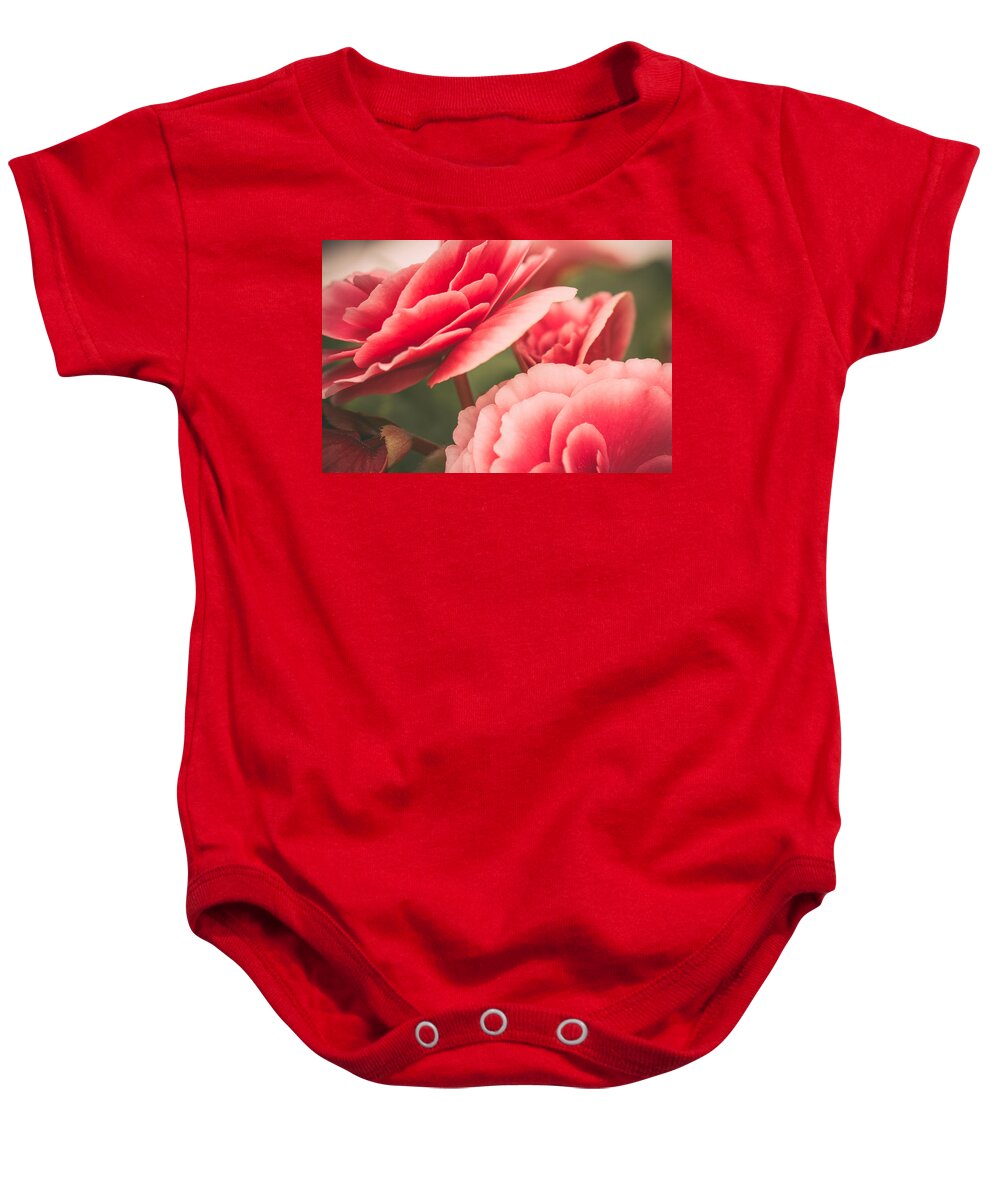 Rose Artwork Baby Onesie featuring the photograph Faded Memories by Sara Frank