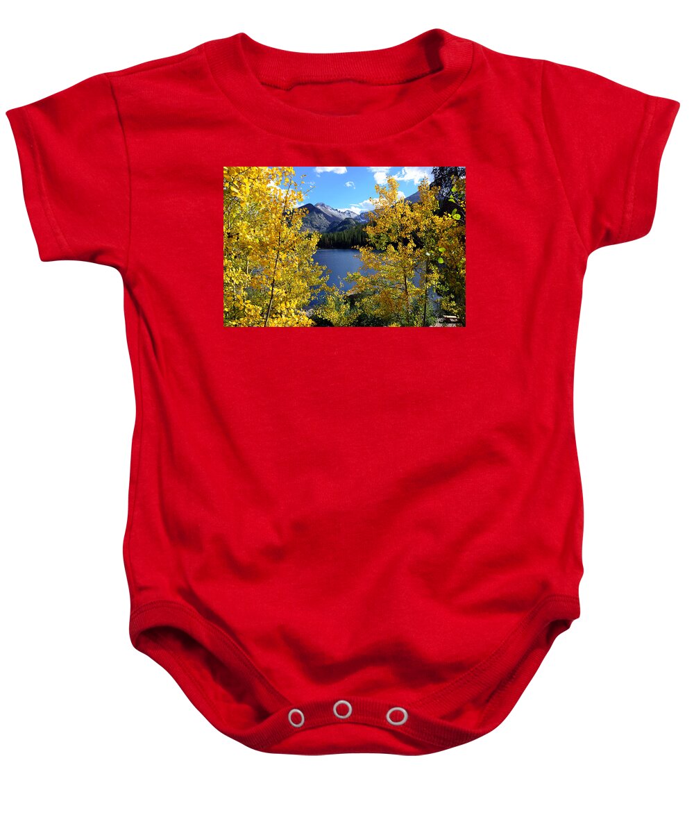 Longs Baby Onesie featuring the photograph Frosted Mountain by Tranquil Light Photography