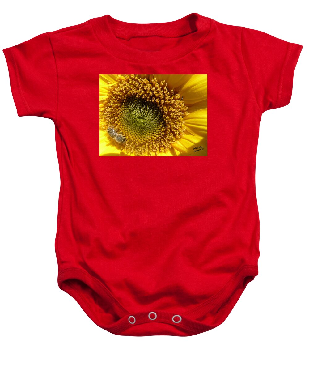 Flower Photograph Baby Onesie featuring the photograph Hopeful - signed by Michele Penn