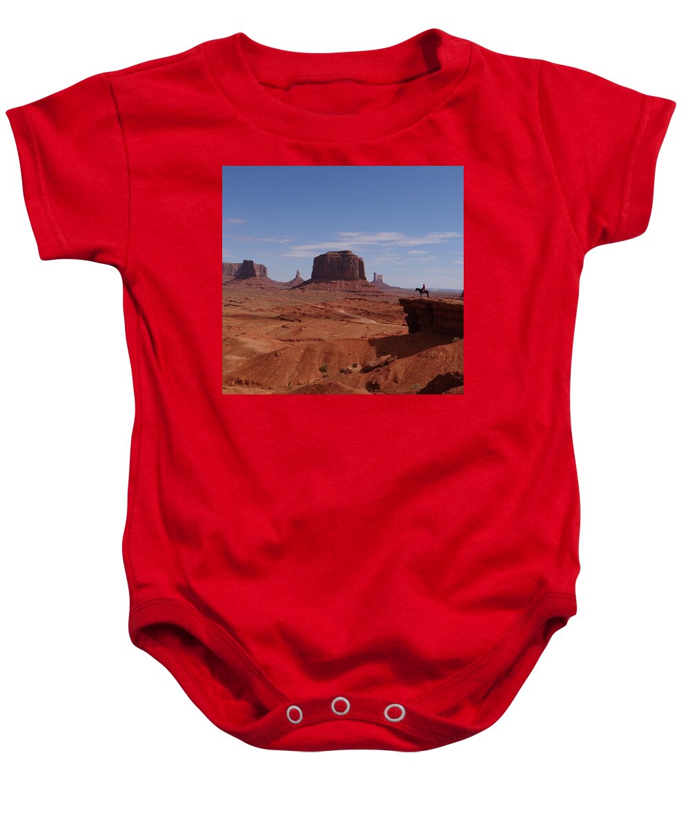 Monument Valley Baby Onesie featuring the photograph John Ford's Point in Monument Valley by Keith Stokes