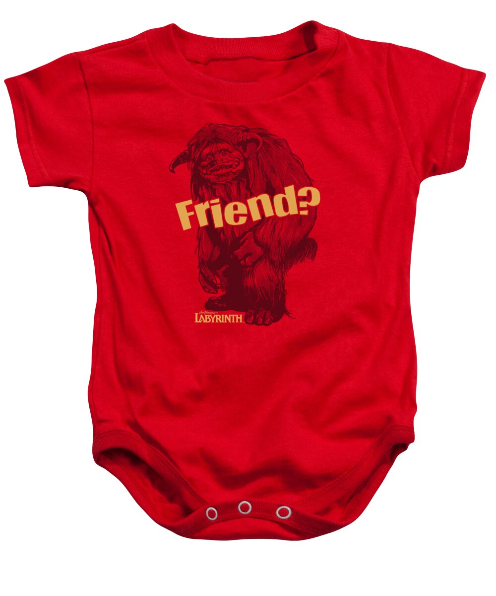 Labyrinth Baby Onesie featuring the digital art Labyrinth - Ludo Friend by Brand A